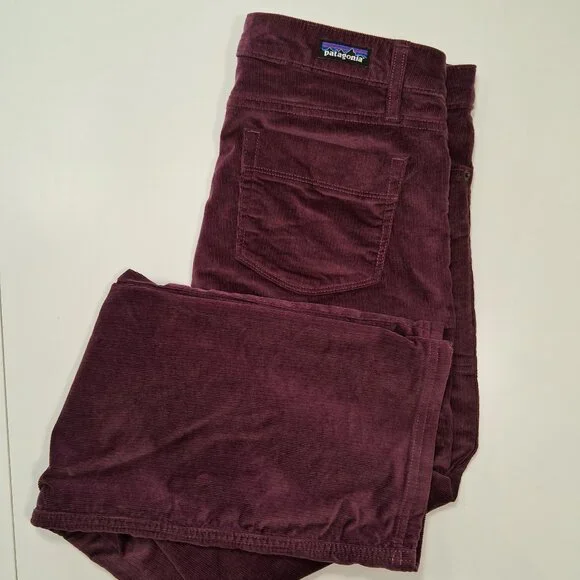 Patagonia Organic Cotton Corduroy Pants in Burgundy- size 29 - Picture 1 of 11
